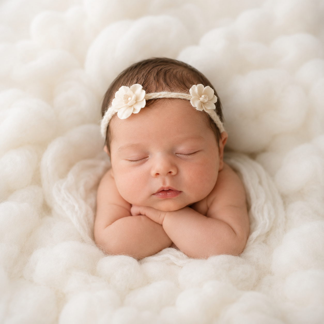Newborn-портрет в стиле Little Angel